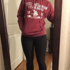 Washington State University pullover.